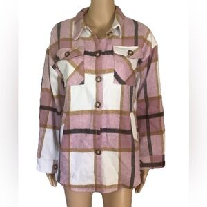 CHYRII PLAID JACKET  button down women’s